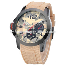 Fashion silicone japan movement quartz watch men's watches